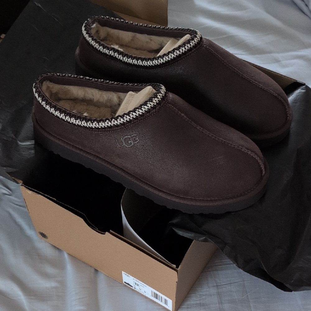 UGG Men's Dark Brown Slip-Ons